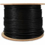 AddOn 1000ft Non-Terminated Black CAT 6 PVC Bulk Cable Outdoor - 1000 ft (304.80 m) Category 6 Network Cable for Network Device - End: (ADD-CAT6BULK1KO-BK)