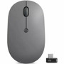 Lenovo Go USB-C Wireless Mouse (Storm Grey) - Blue Optical - Wireless - Radio Frequency - 2.40 GHz - Rechargeable - Storm Gray - USB C (Fleet Network)