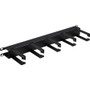 Tripp Lite series Horizontal Cable Manager - Metal Rings, Black, 1U - Horizontal Cable Manager - Black - 1U Rack Height - Cold Rolled (Fleet Network)