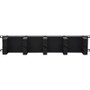 Tripp Lite series Horizontal Cable Manager - Metal Rings, Black, 2U - Horizontal Cable Manager - Black - 2U Rack Height - Cold Rolled (SRCABLERING2UHD)