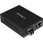 StarTech.com Multimode (MM) LC Fiber Media Converter for 10/100/1000 Network - 550m - Gigabit Ethernet - 850nm - with SFP Transceiver (Fleet Network)