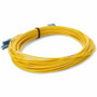 AddOn 7m 2xCS to 2xCS Yellow OS2 Quadplex OFNR (Riser-Rated) SMF Fiber Outdoor Patch Cable - 23 ft (7 m) Fiber Optic Network Cable for (ADD-2CS-2CS-7M9SMF)