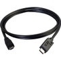 C2G 3ft USB 2.0 USB-C to USB-Micro B Cable - Black - 3 ft USB Data Transfer Cable for Smartphone, Tablet - Type C USB - Micro Type B - (28850)