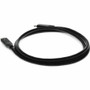 AddOn 1.0m (3.3ft) USB C 3.1 Male to Male Thunderbolt-compatible Sync and Charge Black Cable - 3.3 ft (1 m) Thunderbolt/USB-C Data for (USBCTBOLT1MB)