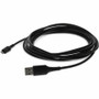 AddOn 1m (3.3ft) USB A 2.0 Male to Lightning Male Sync and Charge Black Cable - 3.3 ft (1 m) Lightning/USB Data Transfer Cable - First (Fleet Network)