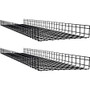Tripp Lite series Wire Mesh Cable Tray - 450 x 100 x 1500 mm (18 in. x 4 in. x 5 ft.) 2-Pack - Cable Tray - Black - Steel - 2 Pack (Fleet Network)