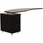 Safco Medina Mocha Laminate Office Unit - 3 x Storage, Box, File Drawer(s) - Single Pedestal on Left Side - Beveled Edge - Material: - (Fleet Network)