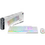 MSI Vigor White Gaming Keyboard With Plunger Switches And Scroll Wheel Optical Cable Mouse Dpi USB VIGORGK30CW