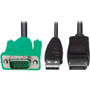 Tripp Lite series P778-006-DP VGA to DisplayPort and USB Adapter Cable Kit, 6 ft. (1.8 m) - 6 ft (1.83 m) KVM Cable for KVM Switch, - (Fleet Network)