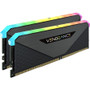 Corsair Vengeance RGB RT 32GB (2 x 16GB) DDR4 DRAM 3200MHz C16 Memory Kit - Black - For Motherboard, Desktop PC - 32 GB (2 x 16GB) - - (Fleet Network)