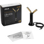 Asus USB-AX56 IEEE 802.11ax Dual Band Wi-Fi Adapter for Computer, Notebook - USB Type A - 1.76 Gbit/s - 2.40 GHz ISM - 5 GHz UNII - (Fleet Network)