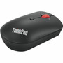 Lenovo ThinkPad USB-C Wireless Compact Mouse - Optical - Wireless - 2.40 GHz - Black - USB Type C - 2400 dpi - Scroll Wheel - (Fleet Network)