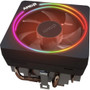 AMD Wraith Prism Cooling Fan/Heatsink - 2800 rpm - Compatible AMD Socket: AM4 - RGB LED - Black - Retail - Processor (Fleet Network)