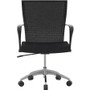 Safco Training Height-Adjustable Task Chair - Fabric, Wood Seat Material - Steel Frame Material - High Back - 5-star Base - Black - - (Fleet Network)