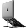 Alogic AAL6APNS-SGR Metro Adjustable Portable Folding Notebook Stand - Space Gray - Lightweight Aluminum Alloy & Silicone