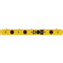 Tripp Lite series Horizontal Cable Manager - Flexible Rings, Yellow, 1U - Horizontal Cable Manager - Yellow - 1U Rack Height - Steel (SRCABLERING1UFC)