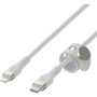 Belkin USB-C Cable with Lightning Connector - 6.6 ft (2.01 m) Lightning/USB-C Data Transfer Cable for iPhone, iPad, iPod, iPad Air, - (CAA011BT2MWH)