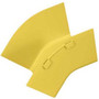 Panduit FiberRunner&reg; Outside Vertical 45 Degree - Yellow - 7" (178.82 mm) Length - Polycarbonate - 1 Pack (Fleet Network)