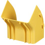 Panduit FiberRunner&reg; Outside Vertical 45 Degree - Yellow - 7" (178.82 mm) Length - Polycarbonate - 1 Pack (FROV456X4LYL)