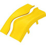 Panduit FiberRunner&reg; Outside Vertical 45 Degree Angle Cover - Yellow - 8.1" (204.72 mm) Length - Polycarbonate - 1 Pack (Fleet Network)