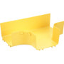 Panduit FiberRunner&reg; Horizontal Tee, 6x4, Yellow - Yellow - 10.8" (273.56 mm) Length - Polycarbonate - 1 Pack (FRT6X4LYL)