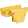 Panduit FiberRunner&reg; Vertical Tee, 90&deg;, 6x4, Yellow - Yellow - 9.3" (236.98 mm) Length - Polycarbonate - 1 Pack (FRVT6X4LYL)