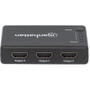 Manhattan 4K Compact 4-Port HDMI Splitter - 4096 x 2160 - 340 MHzMaximum Video Bandwidth - 49.21 ft (15000 mm) Maximum Operating - 1 x (207706)