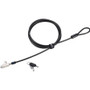 Kensington Slim N17 2.0 Keyed Laptop Lock for Wedge-Shaped Slots - Master Keyed - 5.9 ft (1.80 m) Cable - Master Keyed Lock - Carbon - (Fleet Network)