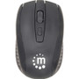 Manhattan 178990 Wireless Keyboard and Optical Mouse Set - English Black - RF Wireless - 1600 DPI - Ergonomic Tilt - USB 1.1