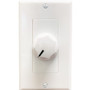 Speco 70/25 Volt Wall Plate Volume Control - Knob Dimmer - Volume Control - 50 W - White (Fleet Network)