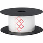 Brother 3in x 2in 5-Diamonds Standard Vinyl Die-Cut Secondary GHS Label - x 2" Width x 3" Length - Roll - White - Vinyl - Die-cut, to (Fleet Network)