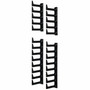 Panduit FlexFusion Cable Management Fingers - Vertical Cable Finger - Black - 45U Rack Height - 1 Pack (XG-FMS45B)