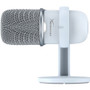 HyperX SoloCast Wired Electret Condenser Cardioid Microphone For Recording Live Streaming White Mountable Boom Stand dB 519T2AA