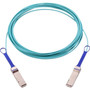 Mellanox Active Fiber Cable, IB EDR, up to 100Gb/s, QSFP, LSZH, 3m - 9.8 ft (3 m) Fiber Optic Network Cable for Network Device - 100 - (Fleet Network)