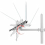 CTA Digital LT-PCM Articulating Laptop Plate & Pole Clamp Mount - Height Adjustable - 11. 3"-17. 6" Screen Support - Steel