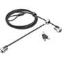 Kensington NanoSaver Keyed Dual Head Laptop Lock - Single Keyed - 5.9 ft (1.80 m) Cable - Single Keyed Lock - Silver - Carbon Steel - (Fleet Network)