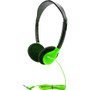 Hamilton Buhl Personal On-Ear Stereo Headphone, GREEN - Stereo - Mini-phone (3.5mm) - Wired - 32 Ohm - 50 Hz to 16 kHz - On-ear - - - (Fleet Network)