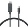 Alogic Elements Series USB-C to HDMI Cable with 4K Support - Male to Male - 1m - 3.3 ft (1 m) HDMI/USB-C A/V Cable for Audio/Video - 1 (Fleet Network)