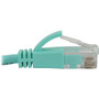Tripp Lite series N261-S15-AQ Cat6a UTP Patch Network Cable - 15 ft (4.57 m) Category 6a Network Cable for Network Device, Server, PoE (N261-S15-AQ)