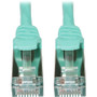 Tripp Lite series N262-S15-AQ Cat6a STP Patch Network Cable - 15 ft (4.57 m) Category 6a Network Cable for Network Device, Server, PoE (Fleet Network)