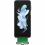 Samsung Galaxy Z Flip4 Silicone Cover with Strap - For Samsung Galaxy Z Flip4 Smartphone - Black - Silicone (EF-GF721TBEGCA)