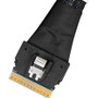 SlimSAS SFF-8654 To Dual OCuLink SFF-8611 1.6 Ft Data Transfer Cable For Enclosure HBA And RAID Card HBA/RAID First Dock Icy MB206L-B