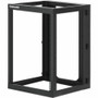 Intellinet 19" Wall Mount 4-Post Open Frame Network Rack, 15U - For IT Equipment, Network Equipment, Server, Switch, Patch Panel - 15U (716161)