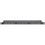 Intellinet Cat6a Shielded Patch Panel - 24 Port(s) - 24 x RJ-45 - Black - Desktop (720922)