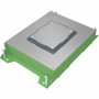 Wiremold RFBA 4-Gang Floor Box - On Grade - Floor Box - Gray, Green - Steel (RFBA4R30OG)