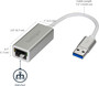 StarTech.com USB 3.0 to Gigabit Network Adapter - Silver - Sleek Aluminum Design Ideal for MacBook; Chromebook or Tablet - Add a port (USB31000SA)