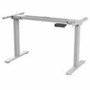 Humanscale eFloat Go 2.0, Height-Adjustable Table Base (Standard Range), Silver - T-shaped Base - 2 Legs - 220 lb (99.79 kg) Capacity (Fleet Network)