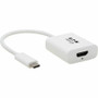 Tripp Lite series USB-C to HDMI Adapter (M/F) - 8K 60 Hz, HDR, 4:4:4, HDCP 2.3, White - 1 x HDMI 2.0 Digital Audio/Video Female - 1 x (Fleet Network)