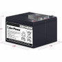 CyberPower RB1270X2F Replacement Battery Cartridge - 2 X 12 V / 7 Ah Sealed Lead-Acid Battery, 18MO Warranty (RB1270X2F)