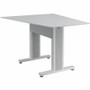 Middle Atlantic Forum Series Angle Table for 3 - 5 People - 59in Length - Designer White Table Top with Light Table Base - Designer - (Fleet Network)